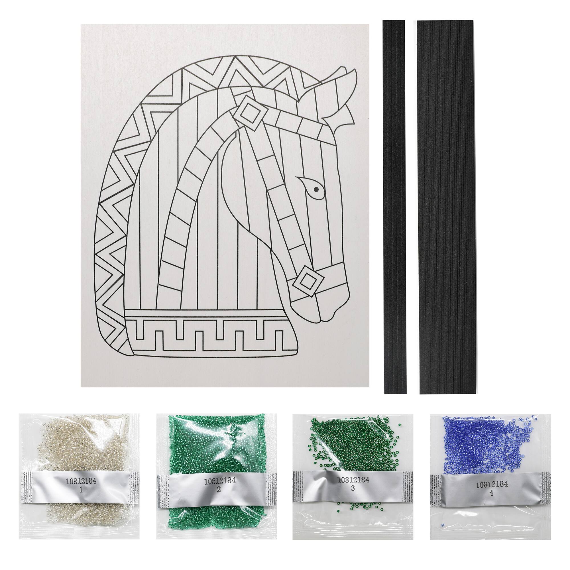 Jonathan Adler x Michaels 8" x 10" Horse Bead Art Kit